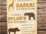 Zoo themed Birthday Party Invitations Printable Safari Expedition Birthday Invitation Zoo