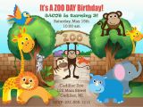 Zoo themed Birthday Party Invitations Zoo Birthday Invitations Zoo Birthday Invitations for