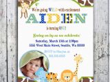 Zoo themed Birthday Party Invitations Zoo themed Birthday Party Invitations Oxsvitation Com