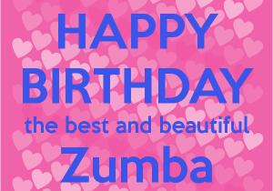Zumba Birthday Card Happy Birthday the Best and Beautiful Zumba Instructor